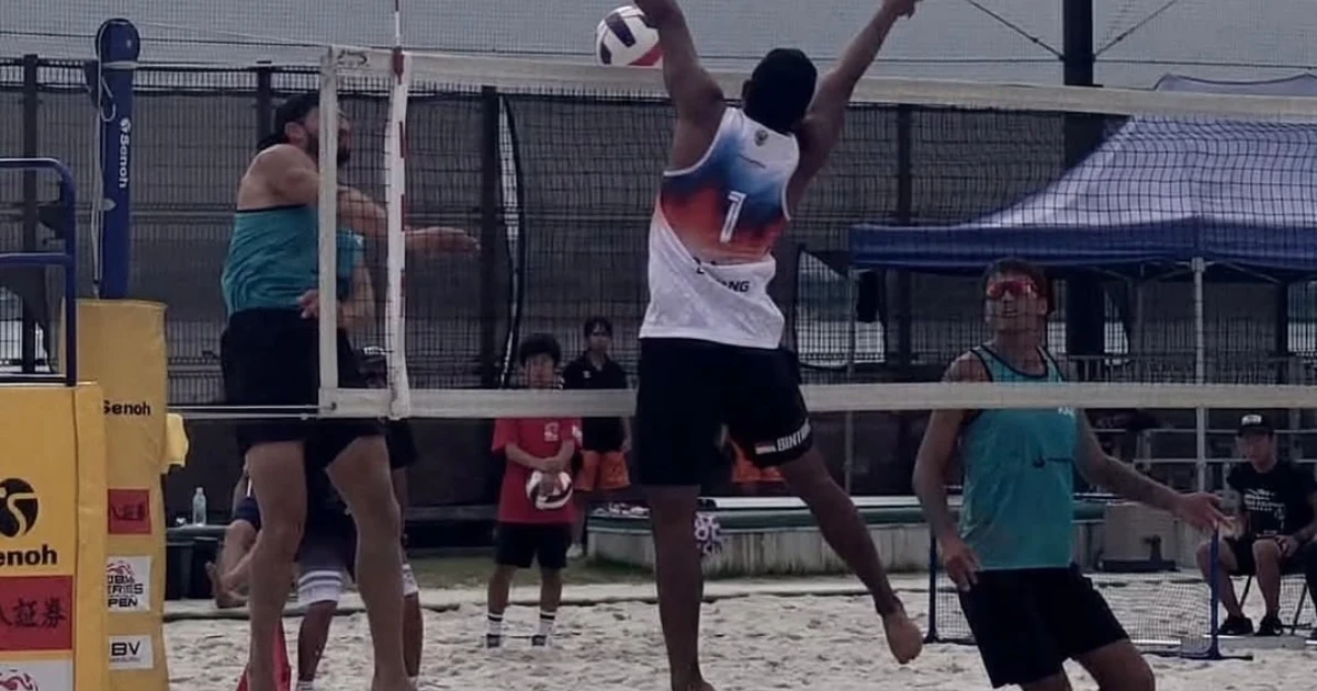 Жағажай волейболы — әдемі сейв